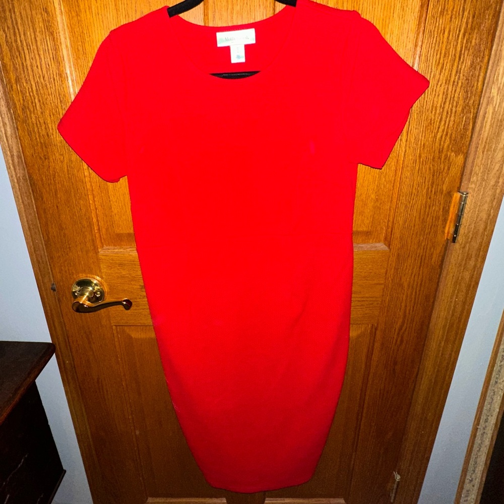 Motherhood Maternity Red Work Dress